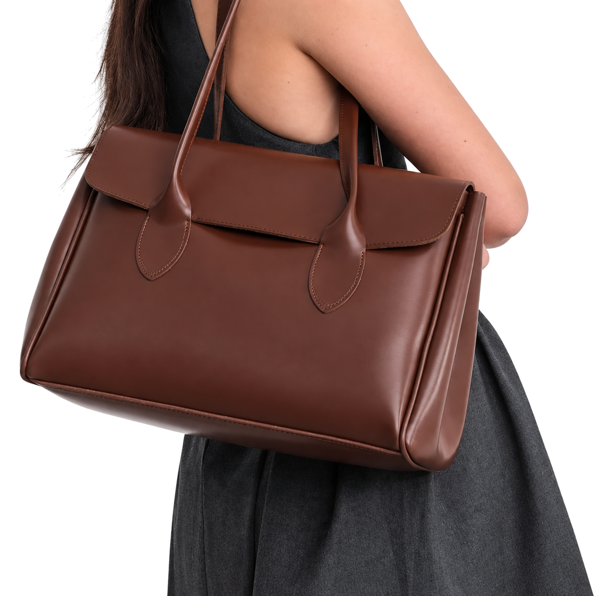 Sac Grand Cabas vue 4 sur fond blanc