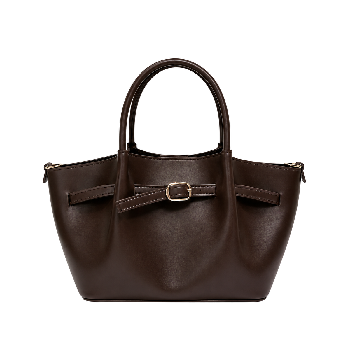 Sac Victoria Élégance Marron chocolat sur fond blanc