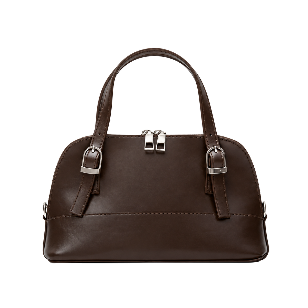 Sac Amélia Élégance Marron chocolat sur fond blanc
