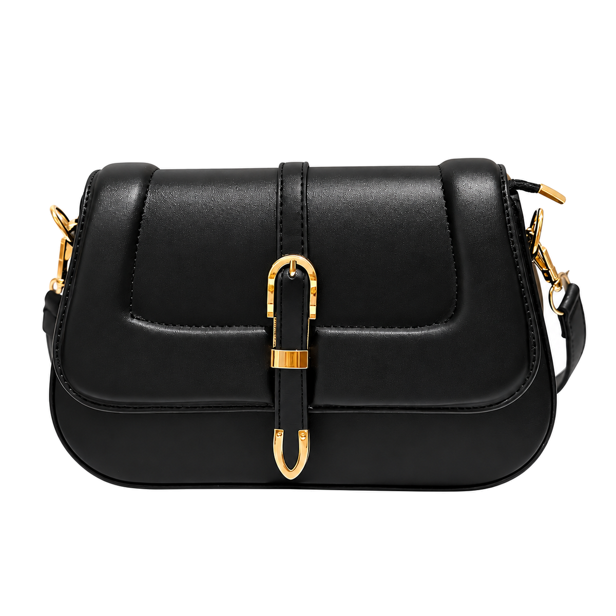 Sac Élégance Dorée Noir sur fond blanc