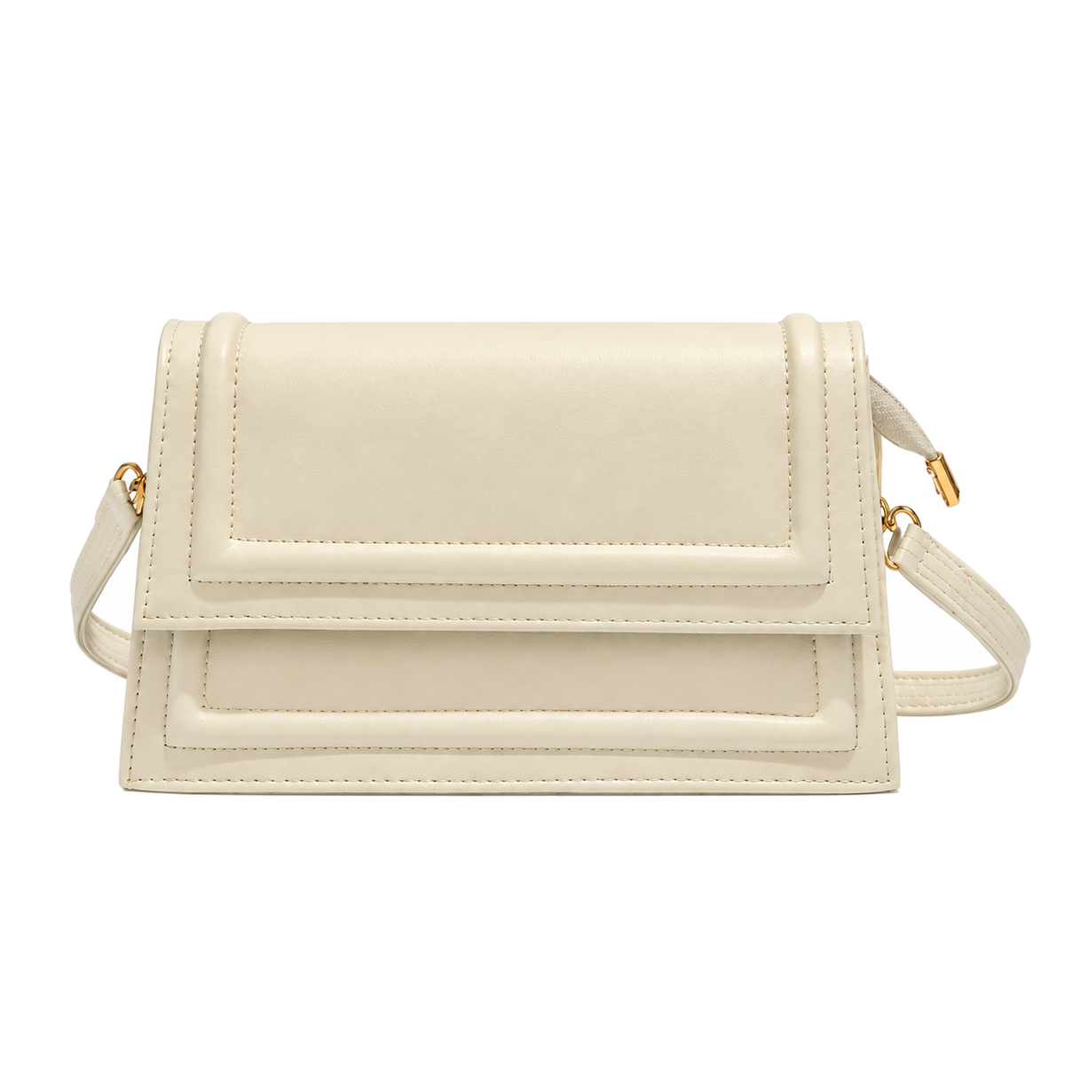 Sac Bandoulière Beige sur fond blanc
