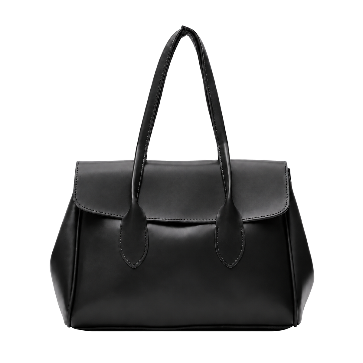 Sac Grand Cabas Noir sur fond blanc