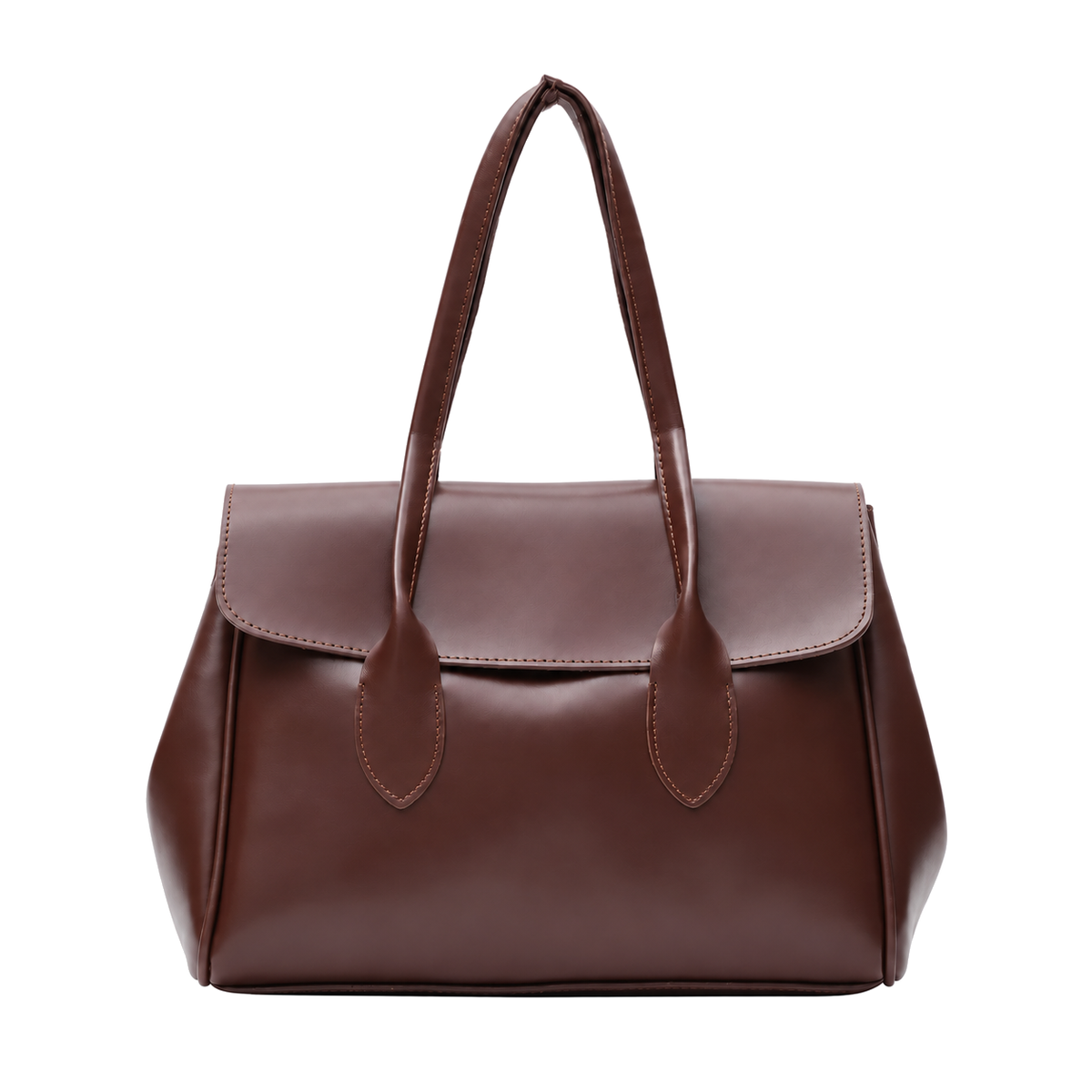 Sac Grand Cabas bordeaux sur fond blanc