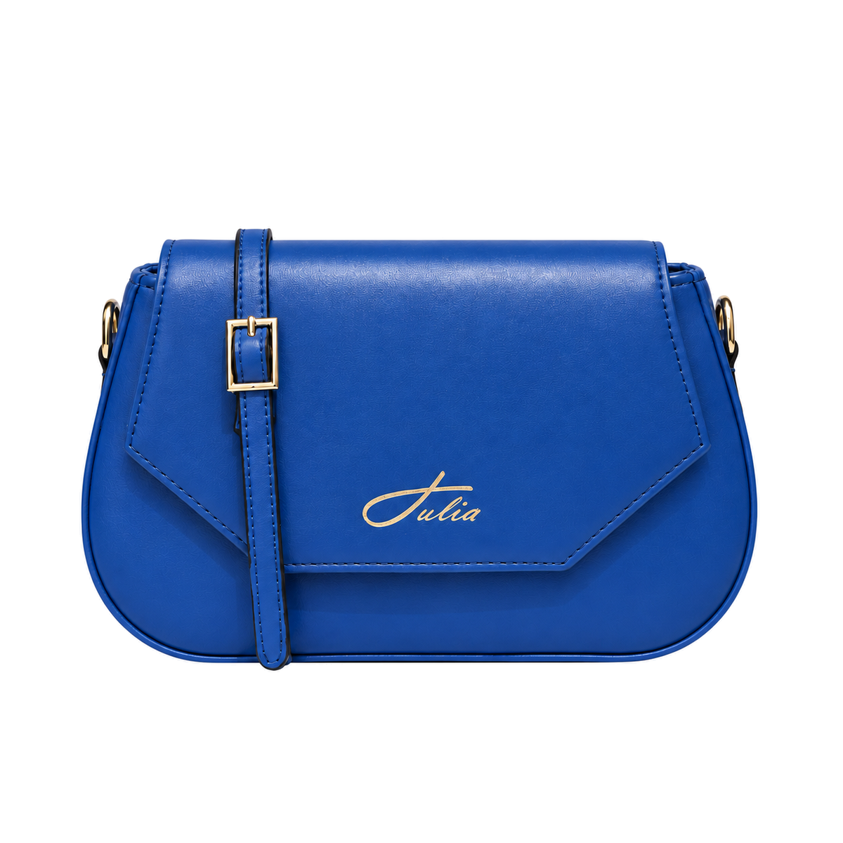 Sac bandoulière femme élégant Bleu sur fond blanc