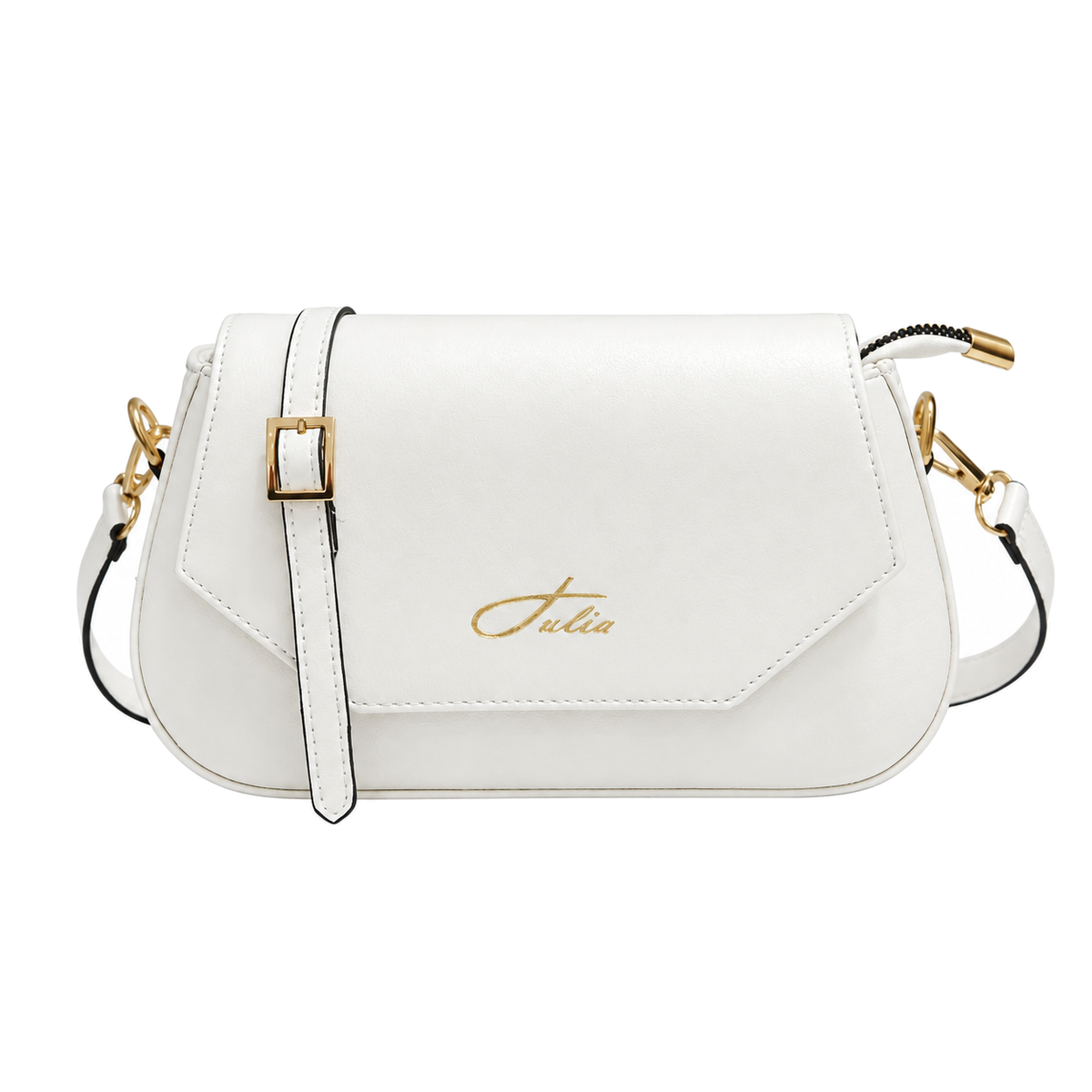 Sac bandoulière femme élégant Blanc sur fond blanc