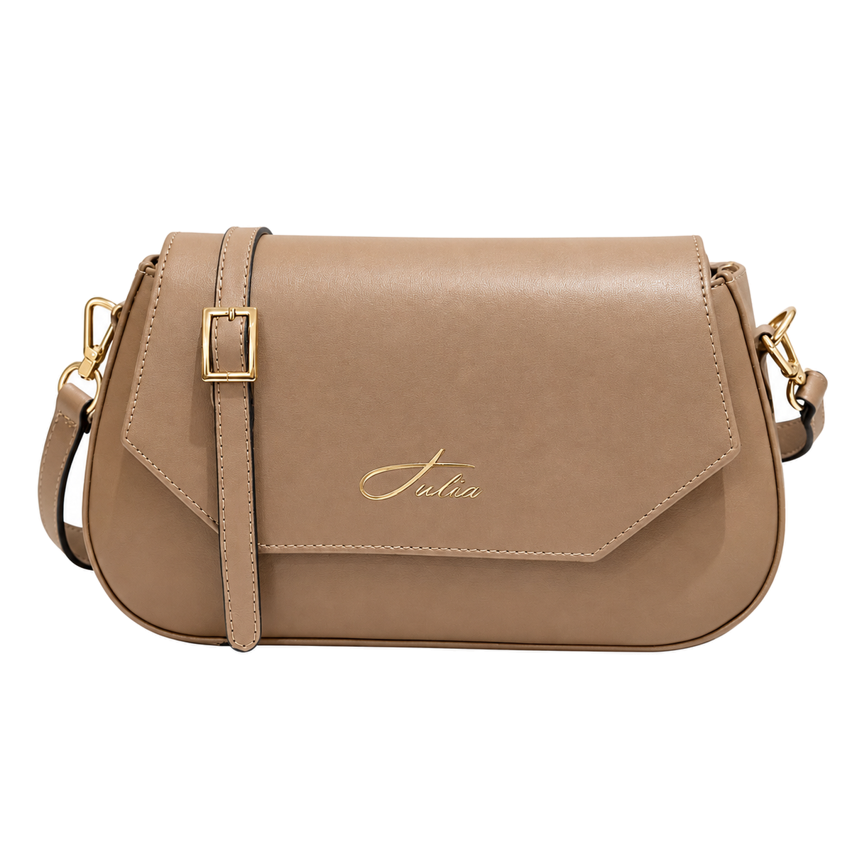 Sac bandoulière femme élégant Cremy sur fond blanc