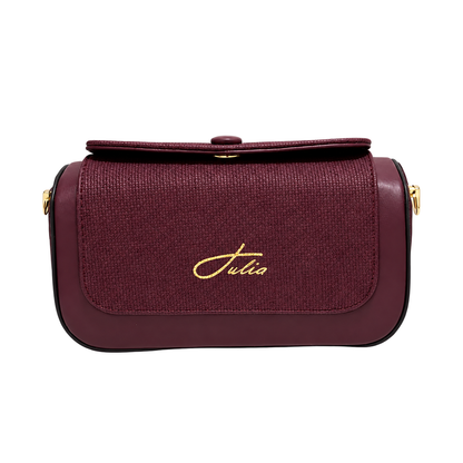 Sac Julia Luxe bordeaux sur fond blanc