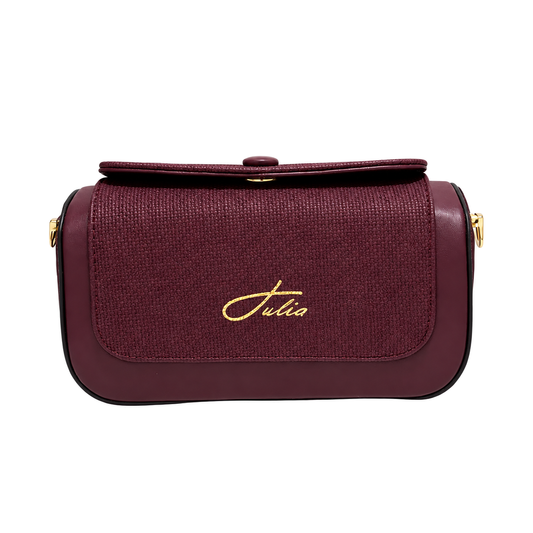 Sac Julia Luxe bordeaux sur fond blanc