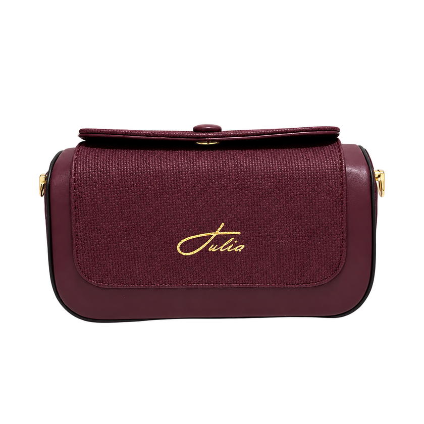 Sac Julia Luxe bordeaux sur fond blanc
