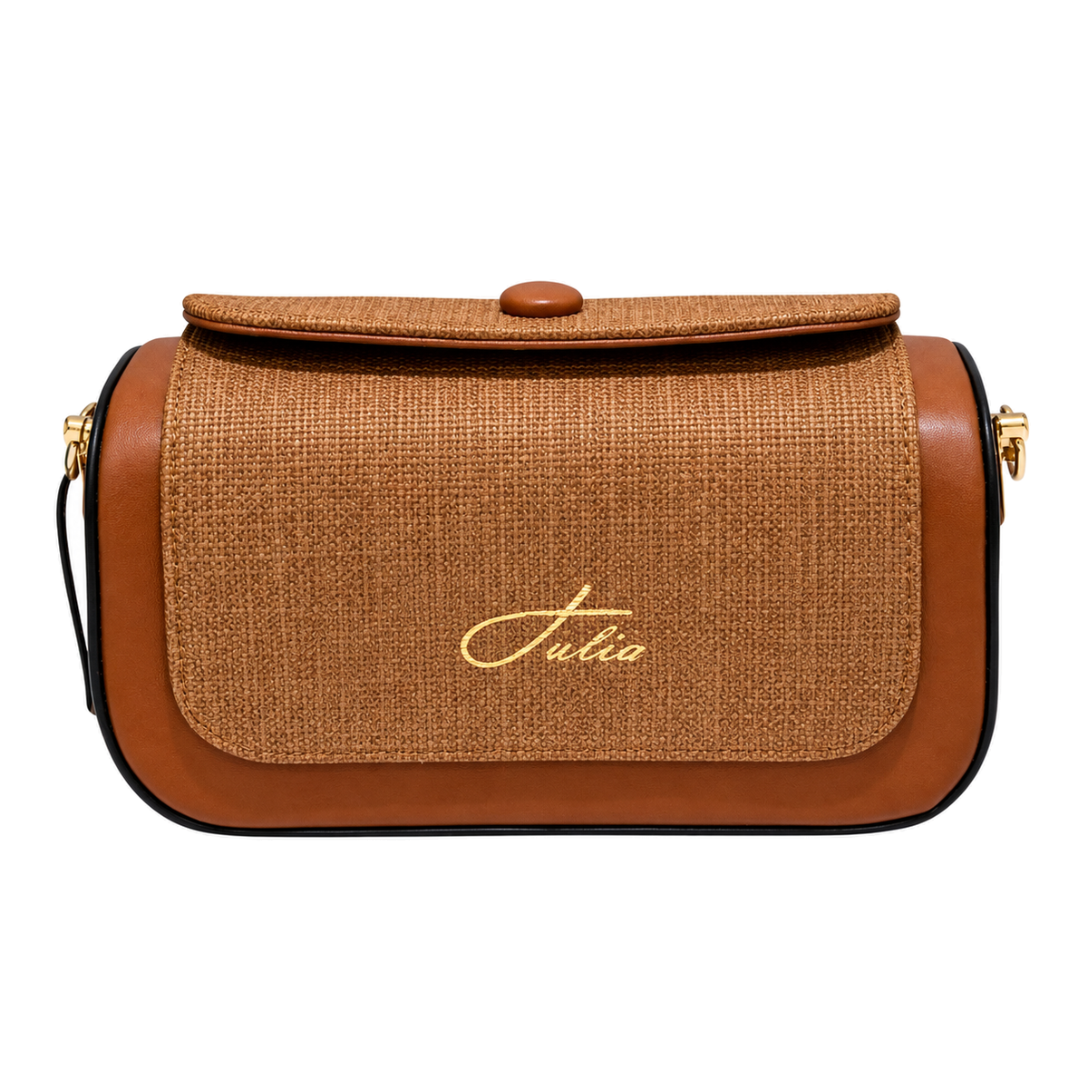 Sac Julia Luxe Camel sur fond blanc
