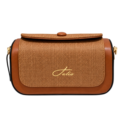 Sac Julia Luxe Camel sur fond blanc