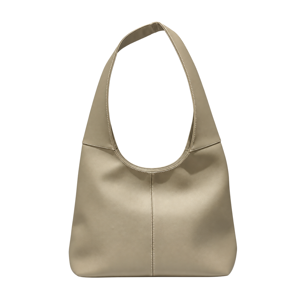 Sac Naïa Élégance cremy à anse large sur fond blanc