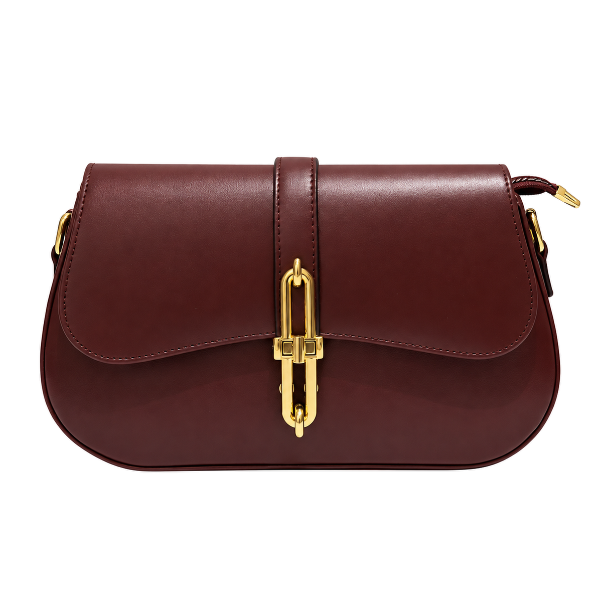 Sac Élégance Signature bordeaux sur fond blanc
