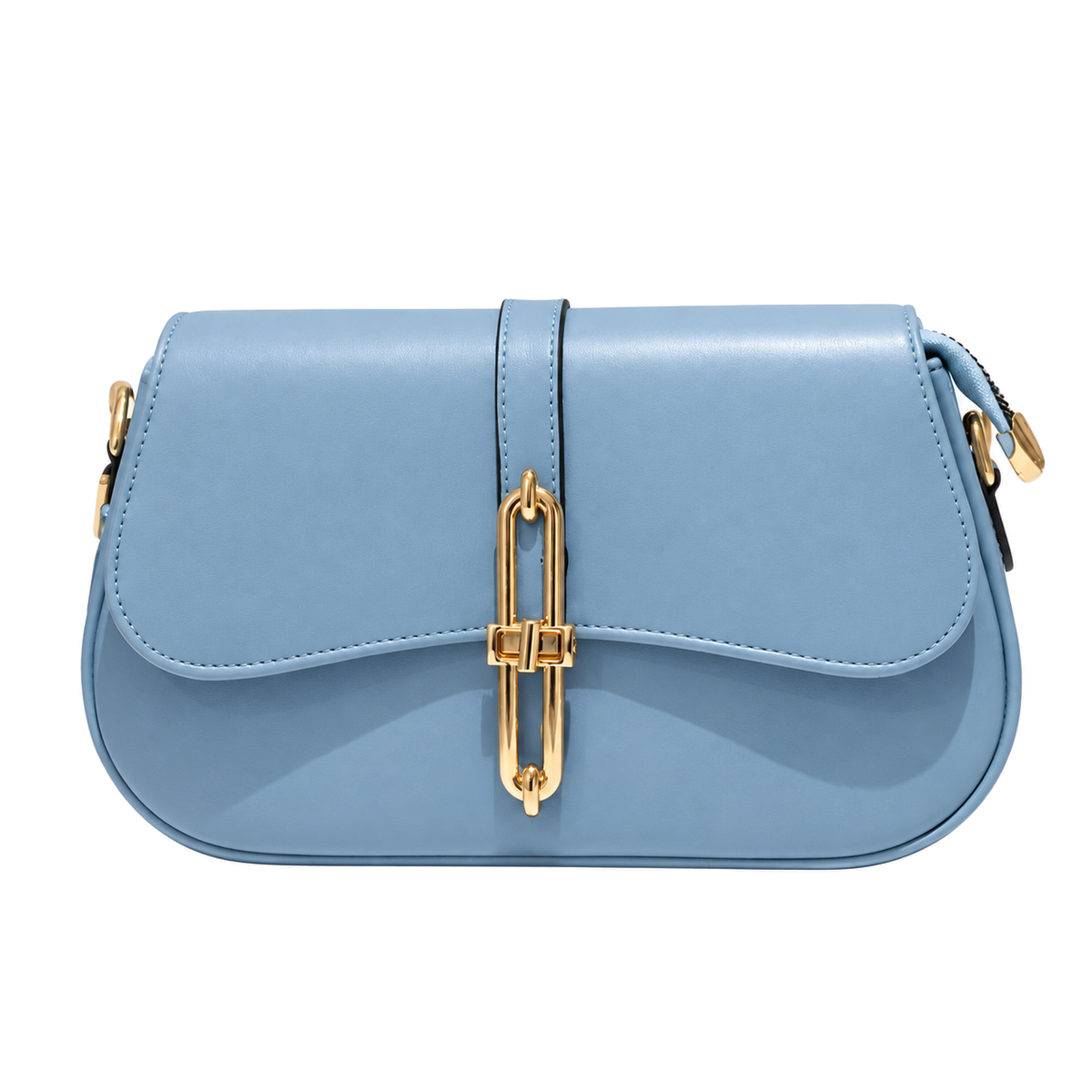 Sac Élégance Signature Bleu ciel sur fond blanc