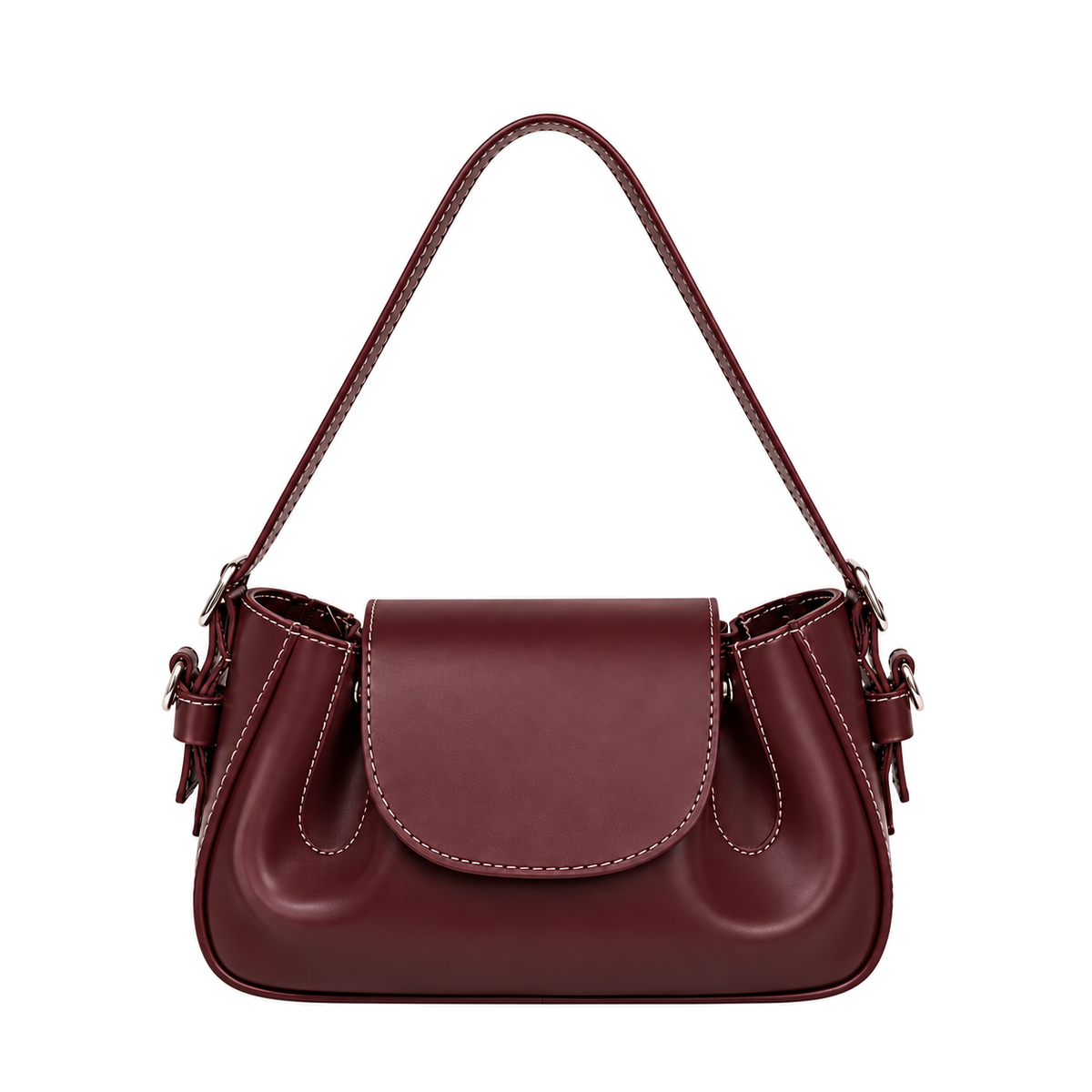 Sac Sofia Élégance bordeaux sur fond blanc