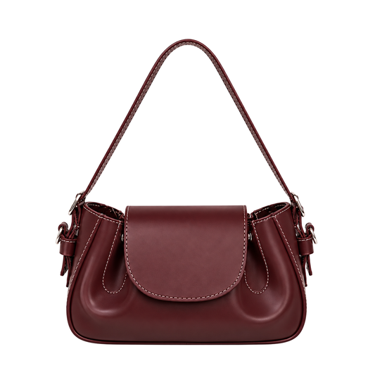 Sac Sofia Élégance bordeaux sur fond blanc