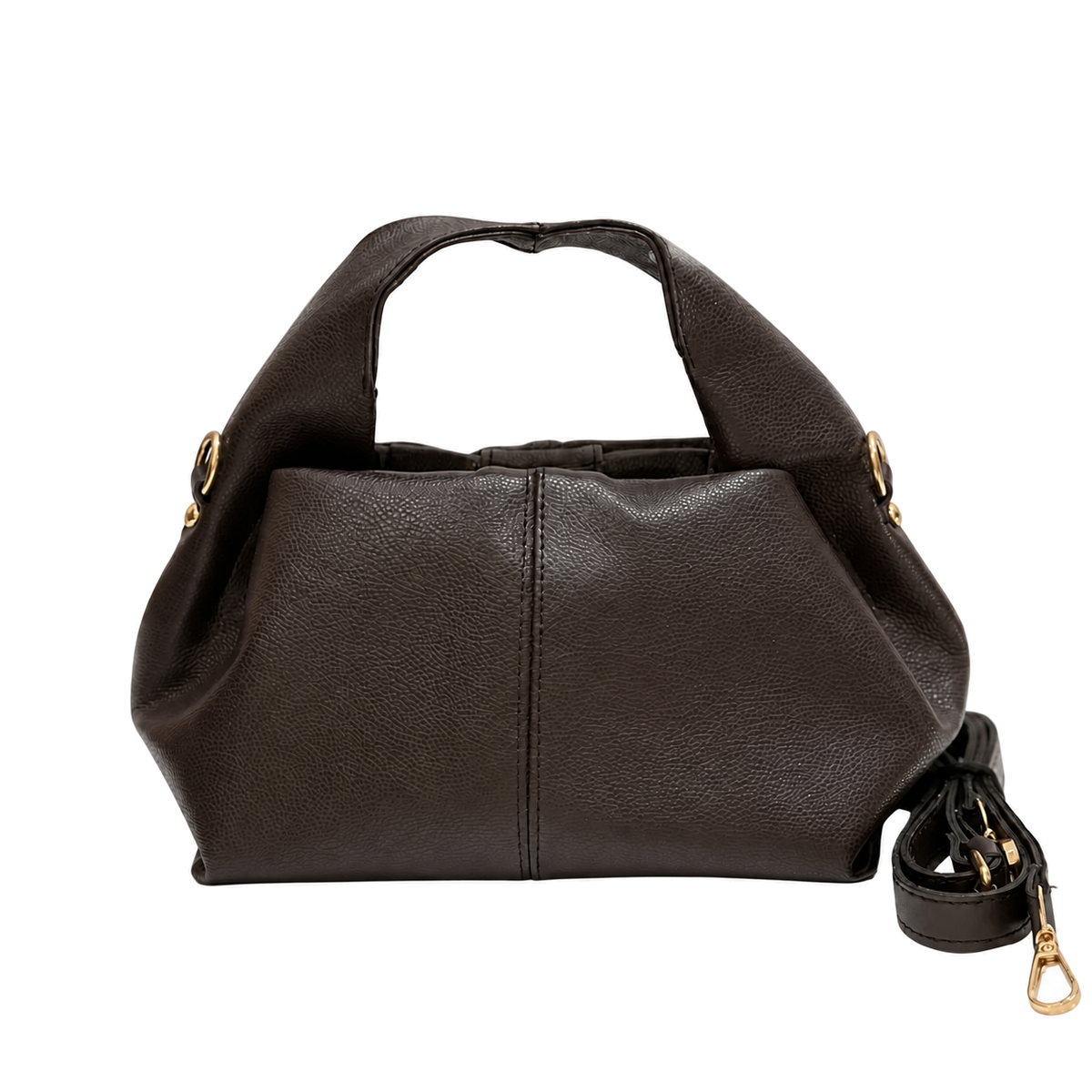 Sac Softy Marron chocolat sur fond blanc