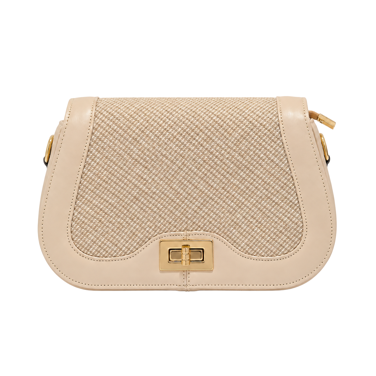 Sac Chic Texturé Nude sur fond blanc