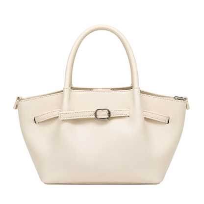 Sac Victoria Élégance Blanc casse sur fond blanc